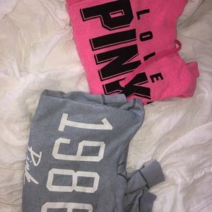 Set of 2 Victoria’s Secret PINK sweatshirts